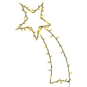 vidaXL Božićna svjetla silueta zvijezde padalice 80 LED dioda toplo