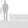 vidaXL Stup za ogradu Siva 10 x 0,5 m (mreža 13 mm) Čelik i PVC