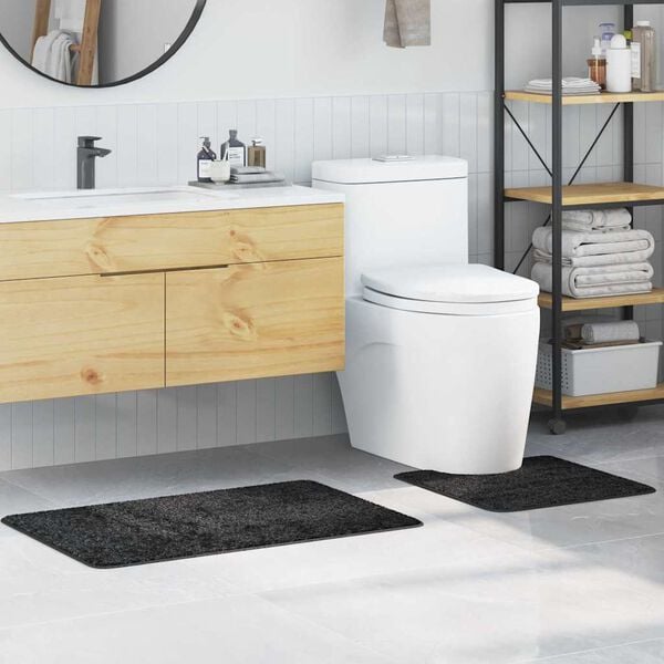 vidaXL Set prostirki za kupatilo s protukliznom podlogom 2 pcs PP