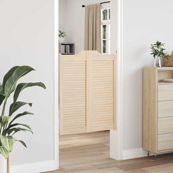 vidaXL Okretna vrata s re&scaron;etkama 1 par 100x80 cm puno drvo bor