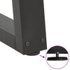 vidaXL Noge za blagovaonski stol V-oblik 3 kom antracit 100 x (72-73,3) cm čelik