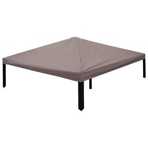 vidaXL Gazebo Pokrivač 300 x 300 cm Sivosmeđa Poliester i čelik