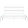 vidaXL Metalni okvir za krevet s uzglavljem bijeli 160x200 cm