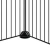 vidaXL Kavez za ljubimce s 20 panela i vratima crni 35 x 35 cm čelični