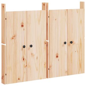 vidaXL Vanjska kuhinjska vrata MEPPEL 2 kom 50 x 9 x 82 cm masivna borovina