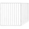 vidaXL Sklopiva vrata za pse, 2 panela, bijela, 160 cm, drvo topole