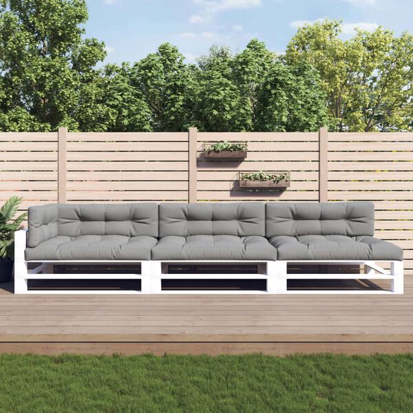 vidaXL Jastuci za palete 7 kom sivi od tkanine