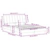 vidaXL Okvir kreveta bez madraca Hanko tamnosivi 120 x 200 cm bar&scaron;unasti