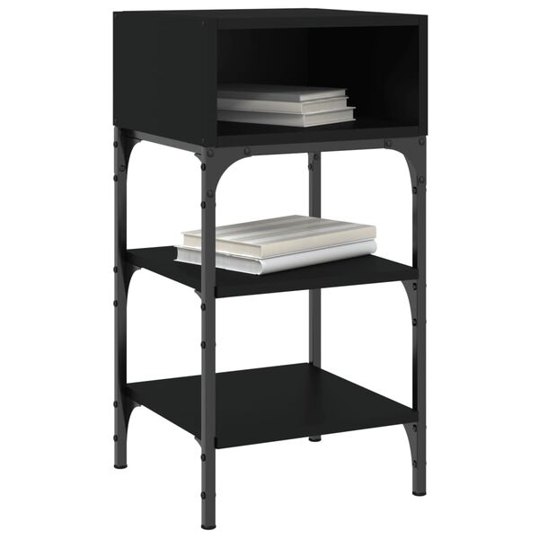 vidaXL Noćni ormarić crni 34 x 34,5 x 70 cm od konstruiranog drva