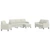 vidaXL 4-dijelni set sofa s jastucima krem bar&scaron;unasti