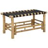 vidaXL Vrtna klupa 80 x 38 x 40 cm Bambus Prirodna Pravokutni
