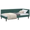 vidaXL Kutni okvir kreveta Tamnozelena 100 cm x 200 cm Bar&scaron;un