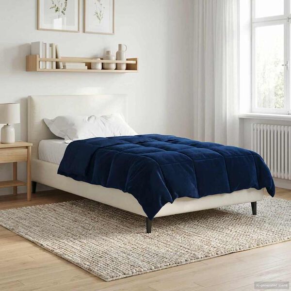 vidaXL Puni pokrivač za cijelu godinu Tamno plava 155 x 220 cm