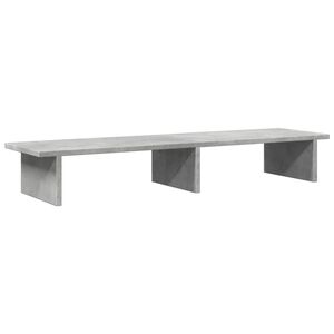 vidaXL Stalak za monitor boja betona 100x27x15 cm konstruirano drvo