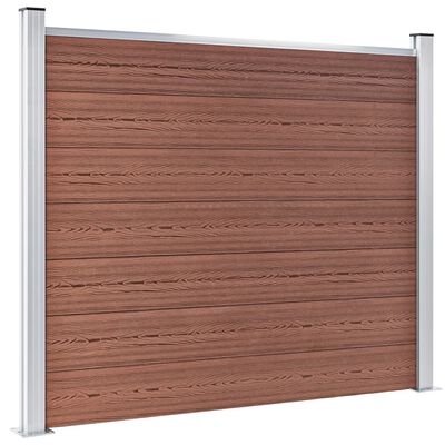 vidaXL Panel za ogradu WPC 180 x 146 cm smeđi