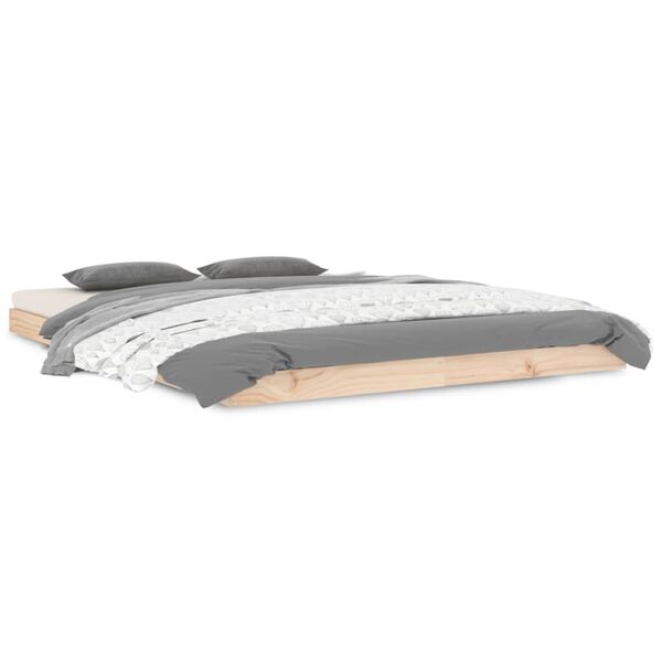 vidaXL Okvir za krevet 140x190 cm od masivnog drva