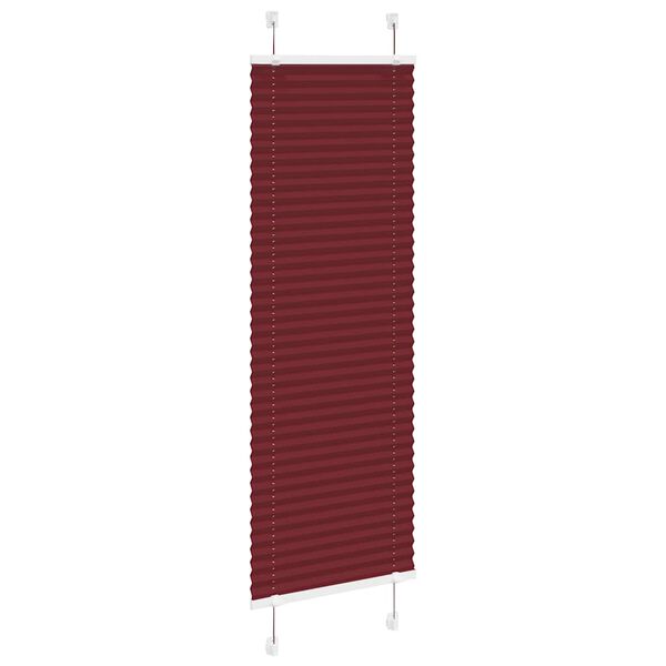 vidaXL Plisirana roleta Bordeaux crvena 40x150 cm širina tkanine