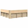 vidaXL Krevet s policama sonoma hrast 180 x 200 cm Konstruirano drvo