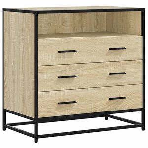 vidaXL Ormar s ladicama sonoma hrast 70x41x70 cm konstruirano drvo