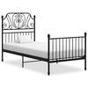 vidaXL Okvir za krevet crni metalni 90 x 200 cm