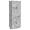 vidaXL Set ormara 2 pcs Betonska siva Konstruirano drvo