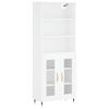 vidaXL Visoka komoda bijela 69,5x34x180 cm konstruirano drvo