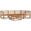 vidaXL Set vanjskih sofa 5 pcs Prirodna Čvrsto drvo akacije