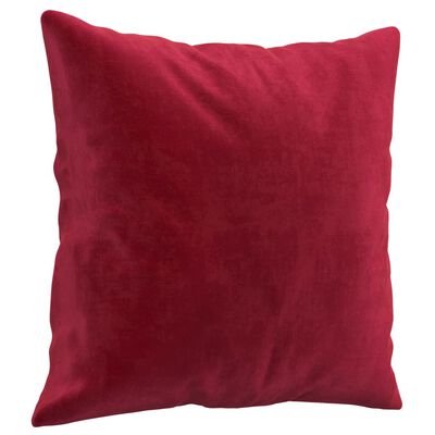 vidaXL Ukrasni jastuci 2 kom crvena boja vina 40 x 40 cm baršunasti