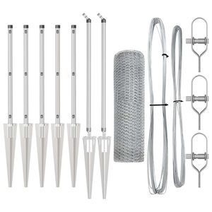 vidaXL Stup za ogradu Srebrna