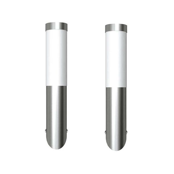 vidaXL Vanjske zidne svjetiljke 2 kom od nehrđajućeg čelika