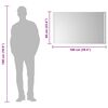 vidaXL LED kupaonsko ogledalo 100x60 cm