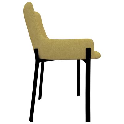 vidaXL Blagovaonske stolice od tkanine 2 kom žute
