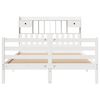 vidaXL Krevet s regalom z knjige bez madraca bijeli 140x190cm borovina