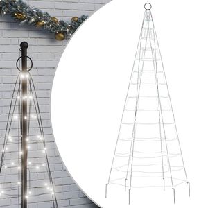 vidaXL LED božićno drvce 200 LED hladno bijelo 180 cm