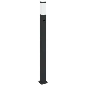 vidaXL Stupić sa senzorom 110 cm Crna IP44