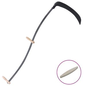 vidaXL Kosa s brusnim kamenom 145 cm
