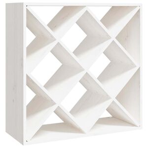 vidaXL Ormarić za vino bijeli 62 x 25 x 62 cm od masivne borovine