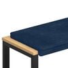 vidaXL Jastučić za klupu Pli&scaron;ani kord Mornarsko plava Dubina 35 cm