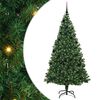 vidaXL Umjetno božićno drvce Zelena 210 cm PVC i Čelik i Plastika