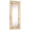vidaXL Ručno izrezbareno ogledalo 110 x 50 x 2,6 cm masivno drvo manga