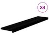 vidaXL Gazi&scaron;ta stepenice 4 kom smeđe-crni 120x30x2 cm masivna hrast