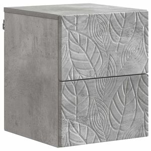 vidaXL Noćni ormarić za montažu na zid Betonska siva 34,5 x 33 x 40 cm