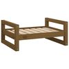 vidaXL Krevet za pse boja meda 65,5x50,5x28 cm od masivne borovine
