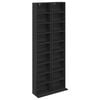 vidaXL CD ormar 2 kom. Crni hrast 33 x 23,5 x 175 cm Konstruirano drvo