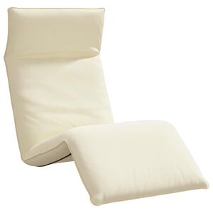 vidaXL Sklopiva ležaljka za sunčanje krem boje 175x54x8,5 cm Oxford tkanina