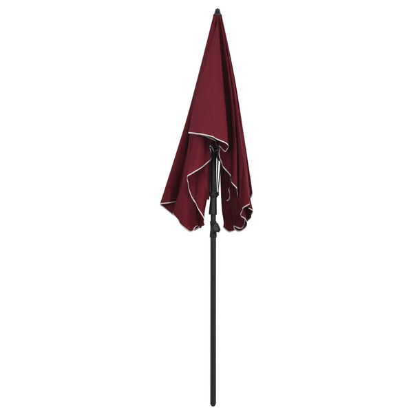 vidaXL Vrtni suncobran sa stupom 200 x 130 cm bordo