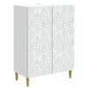 vidaXL Postol Bijela 66 x 34,5 x 90 cm Konstruirano drvo