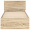 vidaXL Okvir za krevet s uzglavljem boja hrasta 90x200 cm drveni