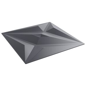 vidaXL Zidne panele Zvijezda 12 pcs Zvijezda siva 50 x 50 cm XPS pjena