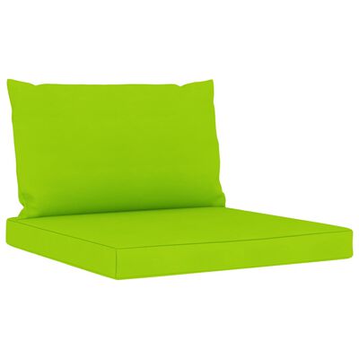 vidaXL 9-dijelna vrtna garnitura s jarko zelenim jastucima